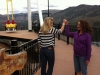 Highfives all around after braving the Giant Canyon Swing