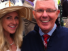 Carri WIlbanks & NBC Correspondent  Mike Battaglia at Kentucky Derby 2013 