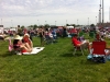 The infield at Churchill Downs before Oaks