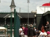 The paddock at Churchill Downs before Oaks