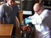 Creator of Rocky Mountain Institute of Meat, Mark DeNittis teaches the class how to use a grinder