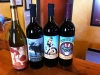 Labels on wine from Winter Park Winery showcase the owners passions. 
