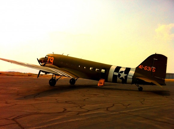 This C-47 is the only plane in the country still in operation with gun ports. 