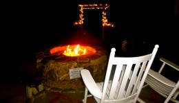 Cozy up at the Outdoor Fire Pit 