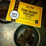 Sample organic chocolate made from Direct Trade certified cocoa.
