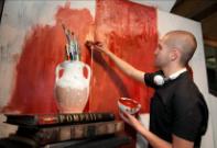 Artist Jonathan Saiz creates Phaeton to recreate Pompeian Art  