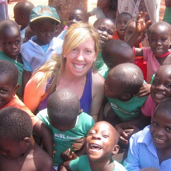 S.O.U.L. Founder Brooke Stern with Ugandan Children