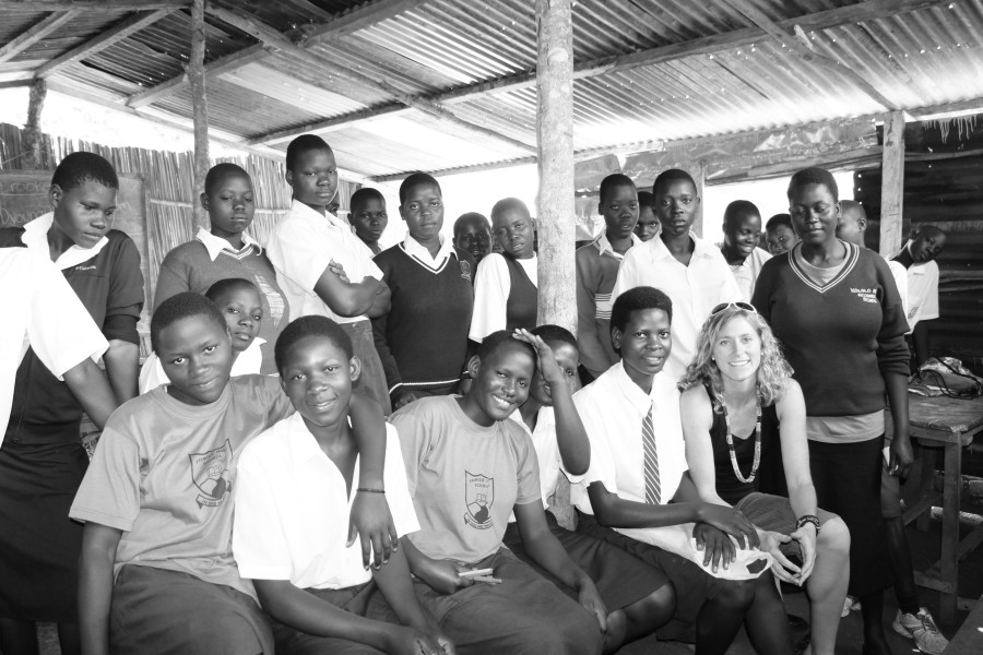 S.O.U.L.’s Creative Director, Danielle Young, (bottom right) on a trip to Uganda.