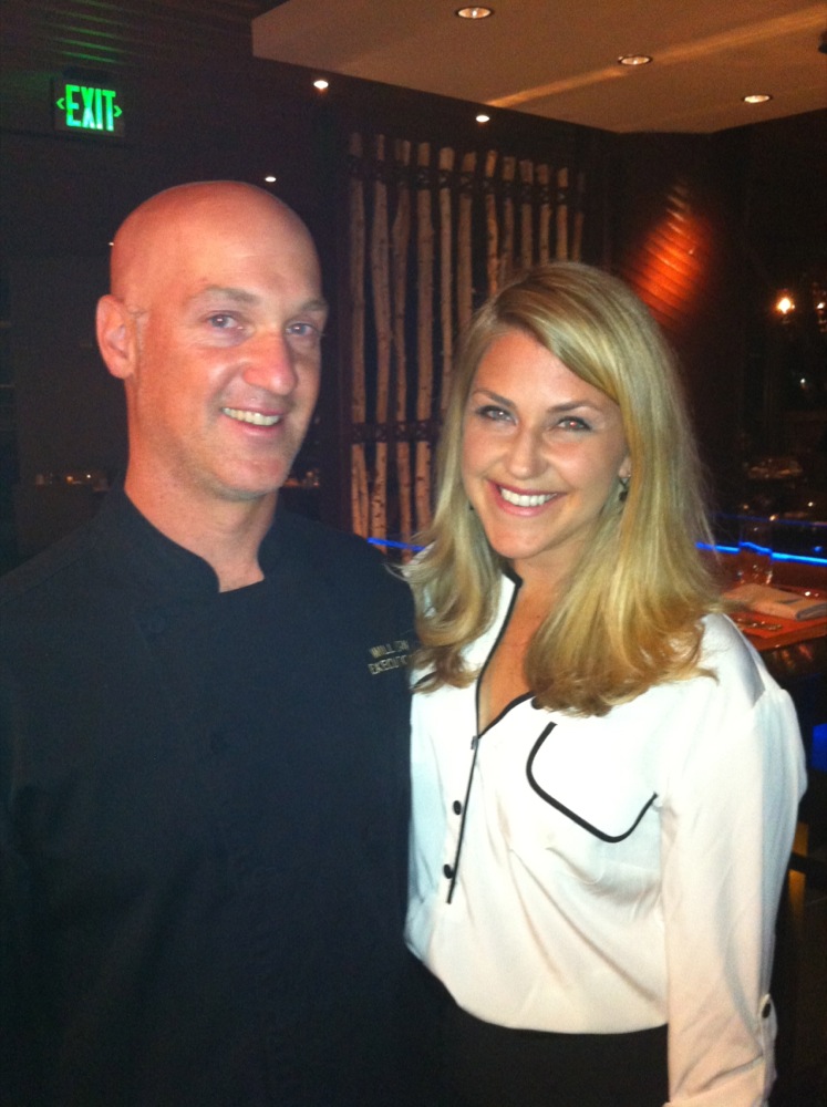 Carri Wilbanks with Award Winning Chef Will Nolan at 8k Restaurant at Viceroy Snowmass
