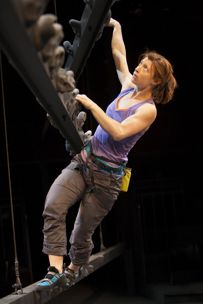 Julie Jesneck in the Denver Center Theatre Company’s world premiere of Grace, or The Art Of Climbing.