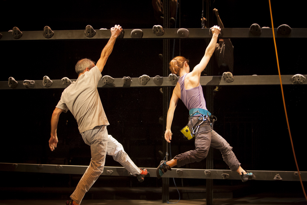 John Hutton and Julie Jesneck in the Denver Center Theatre Company’s world premiere of Grace, or The Art Of Climbing.