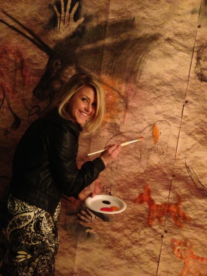 Creating Cave Art at Ice Age Social at the Denver Museum of Nature & Scienc