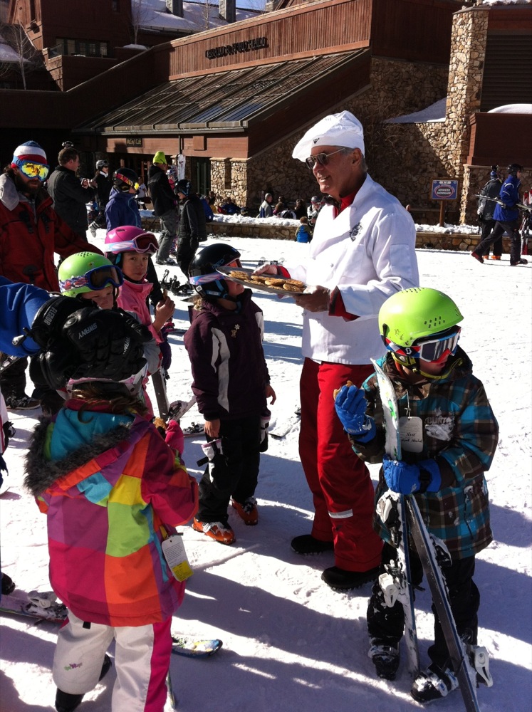 Friendliness Accelerates at 4:00 everyday in Beaver Creek when complimentary cookies are served at the base of the mountain.