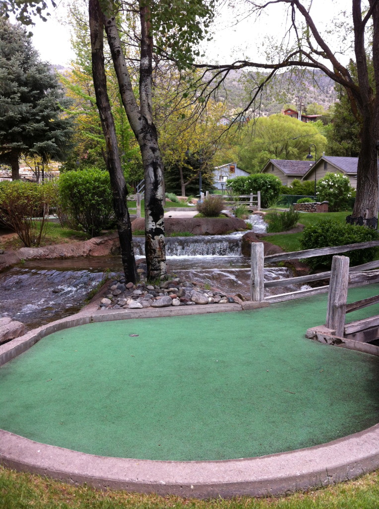 Water Features are the focal point of Johnson Park Mini Golf in Glenwood Springs 