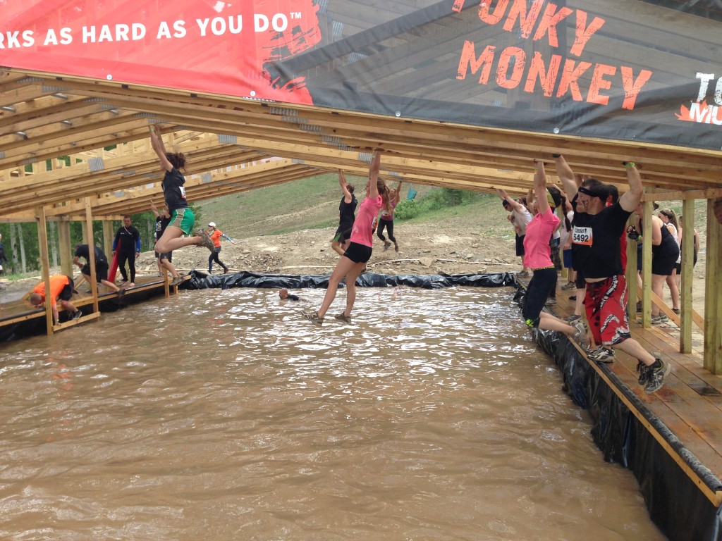 Monkey Bar Challenge at Tough Mudder in Beaver Creek, Colorado