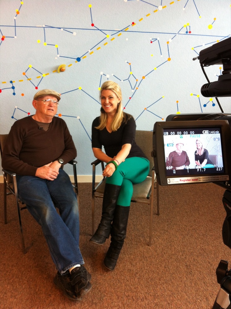 Carri Wilbanks With Mike Connolly of the Estes Park Memorial Observatory