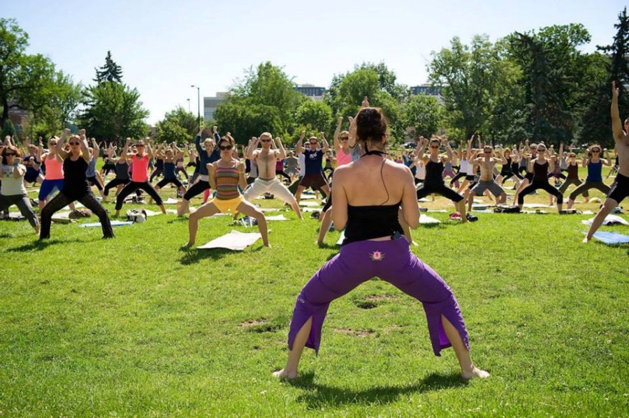 Yoga Rocks the Park in Denver