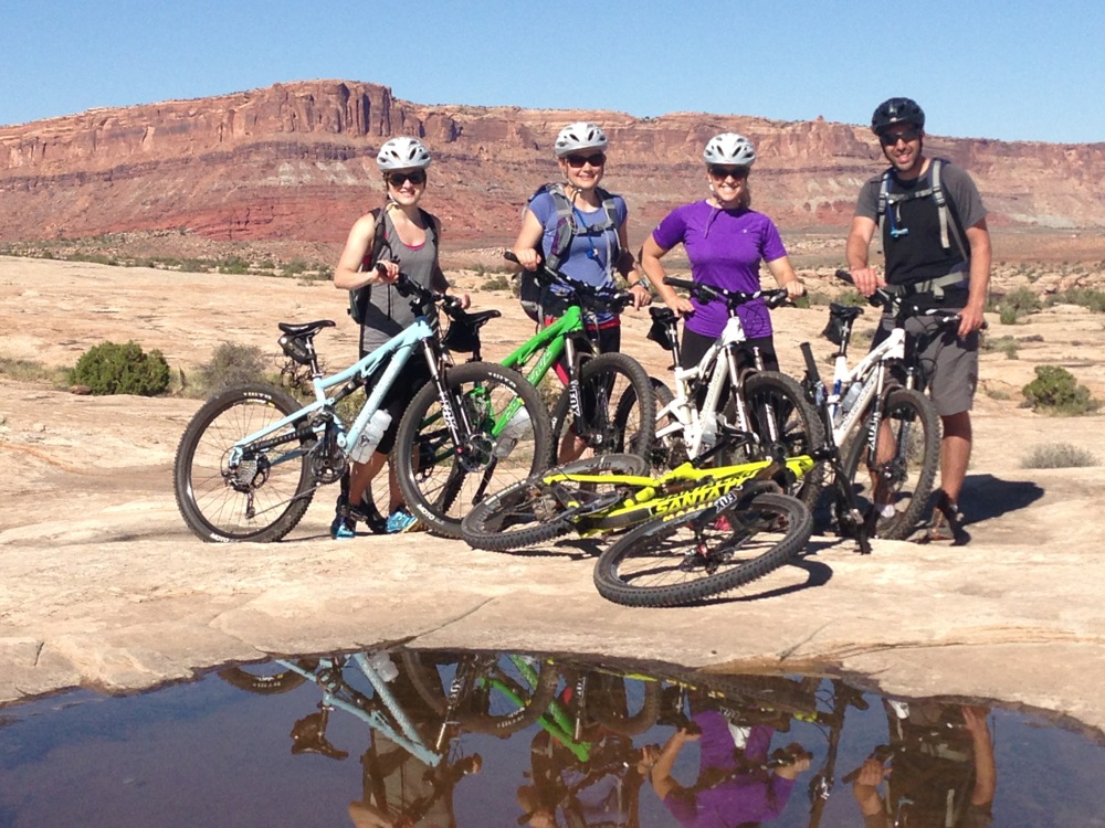 Biking in Moab with Rim Tours