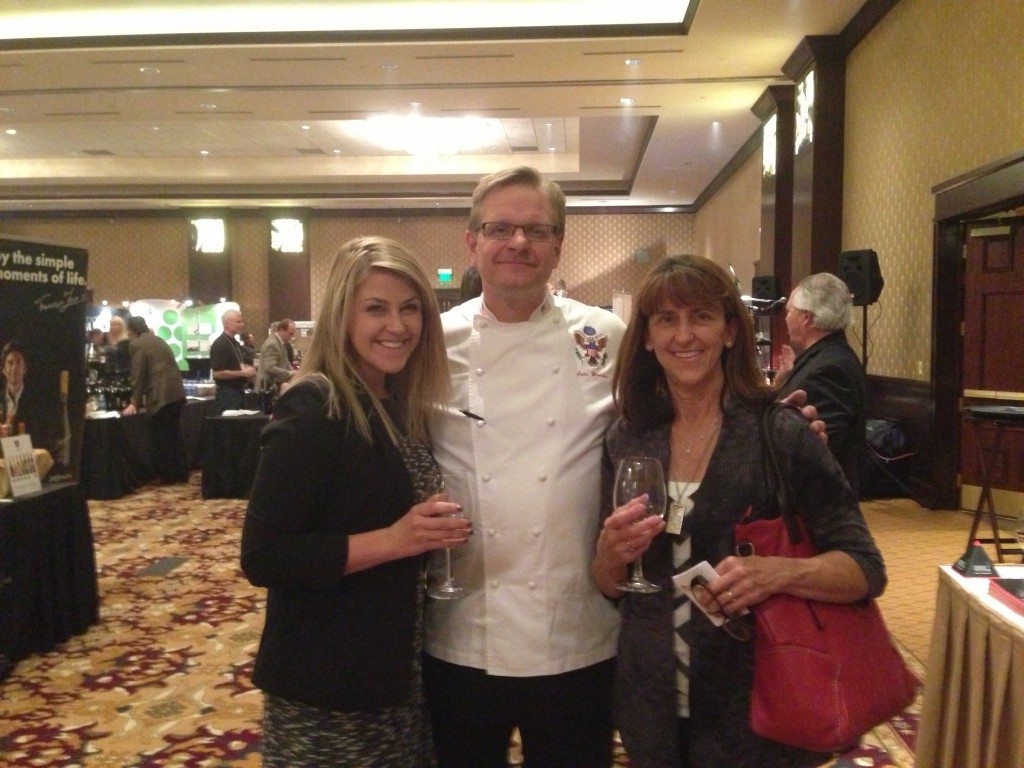 Carri Wilbanks with Former White House chef John Moeller at Denver International Wiinefest