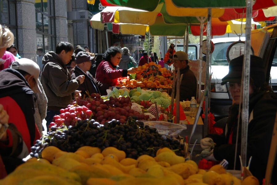 Fruit stand in Chinatown
