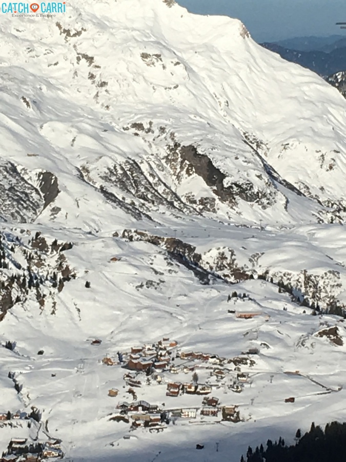 Skiing slopes Lech Austria