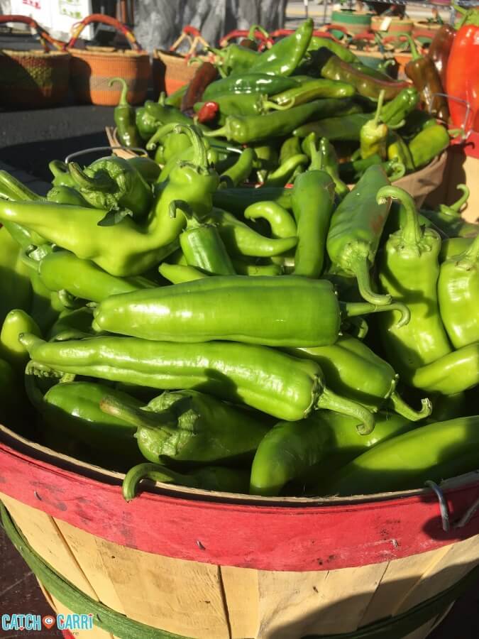 Santa Fe Farmers Market green chilies