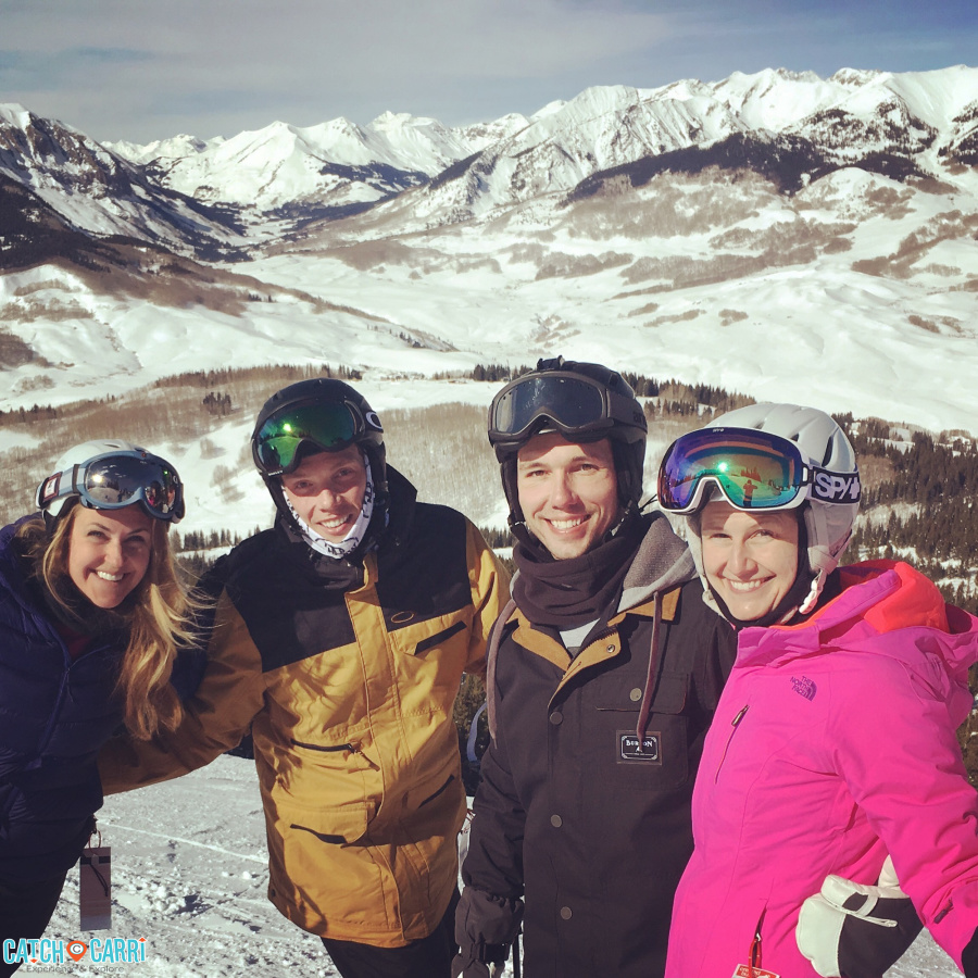 Skiing in crested butte